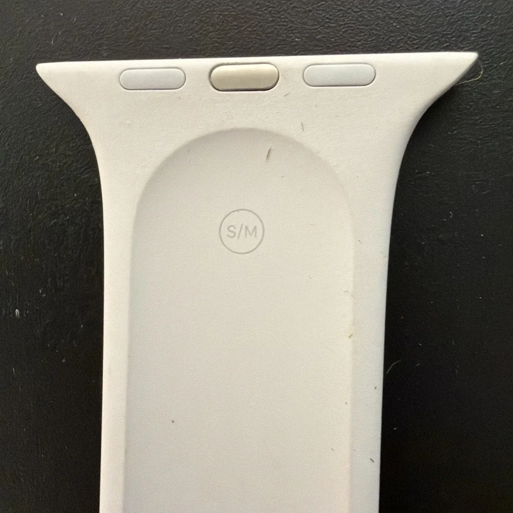 Set Of 2 Genuine Apple 38/40 mm White Watch Band - M/L  & S/M‎ Band Side Only